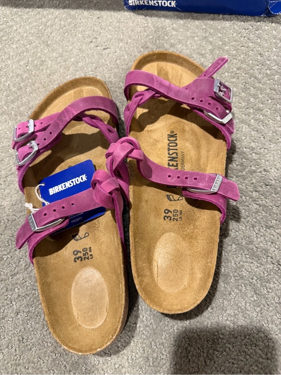 Birkenstock Shoes - Birkenstock Women's Franca Braided Suede Strappy Sandals - Size 39 / US 8-8.5